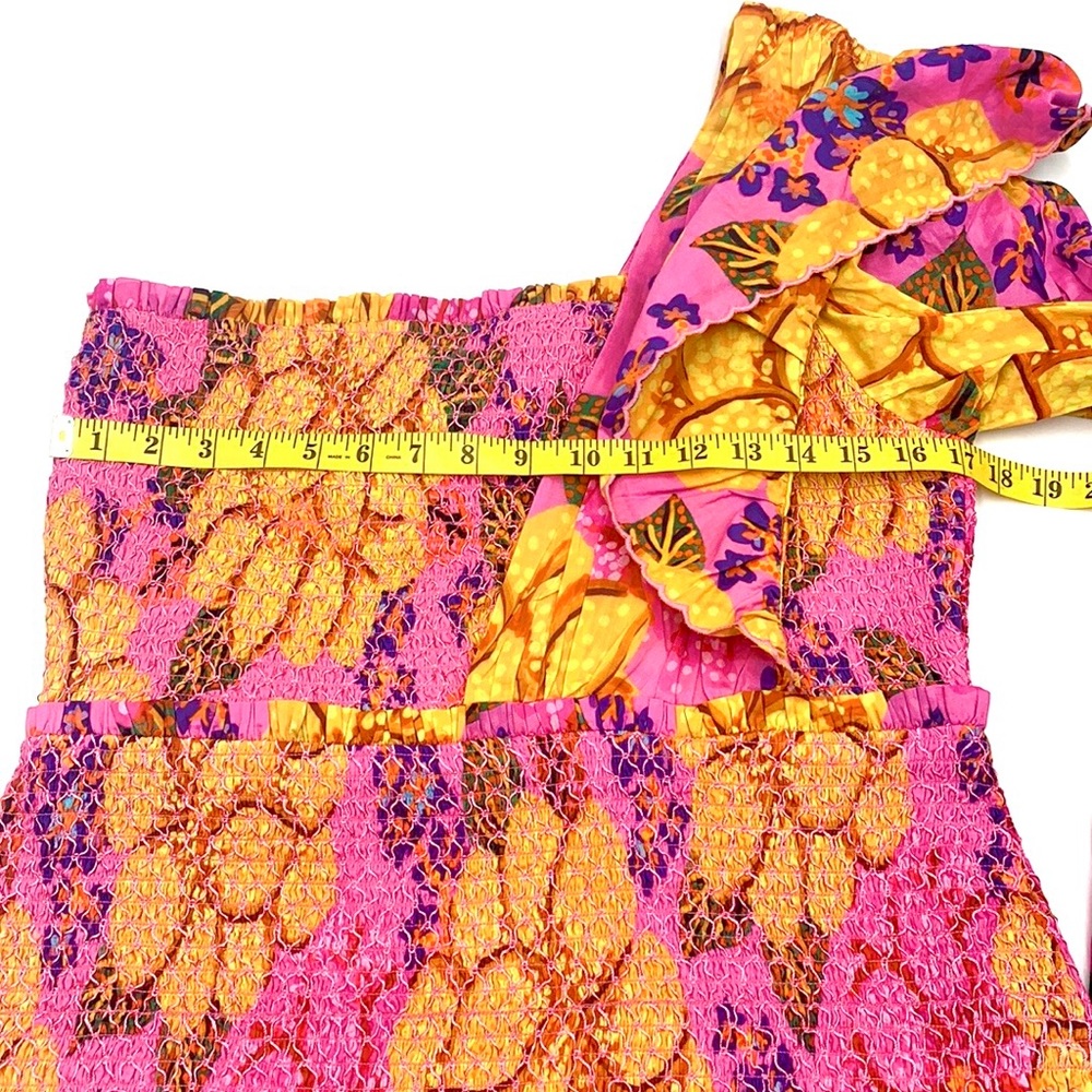 NWT Farm Rio Flowers Garden One Shoulder Mini Dress Size XL - Picture 11 of 15